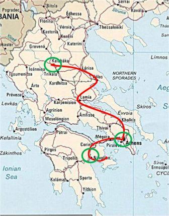 Introducción e itinerario - Viaje a la Grecia continental en coche de alquiler. (1)